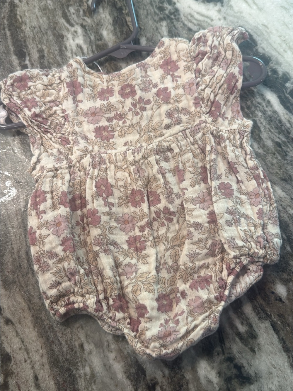 Rylee + Cru Cream Floral romper